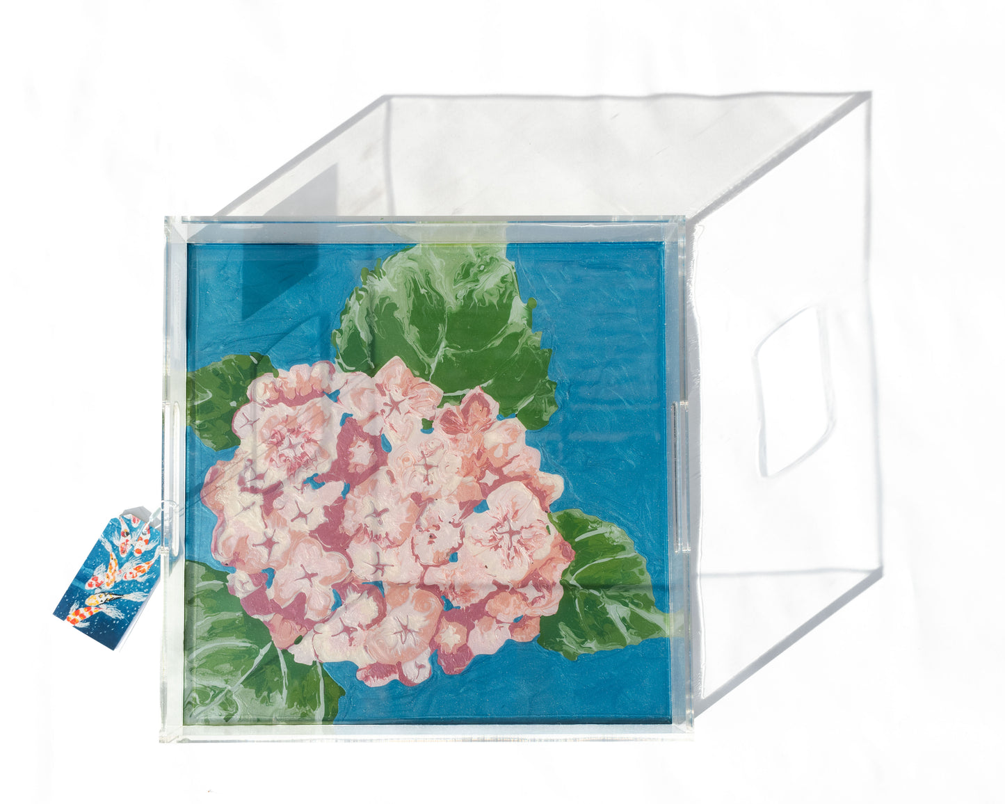 Pink Hydrangea Tray